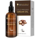 PraNaturals 100% Pure Natuurlijke Marokkaanse Arganolie voor Gezicht & Lichaam, Rijk aan Vitamine E voor Gezonde Huid, Haar & Nagels, Geen Parabenen of SLS, Veganistisch & Dierproefvrij